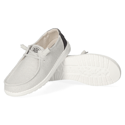 Wendy Woven Dames Instappers Light Grey