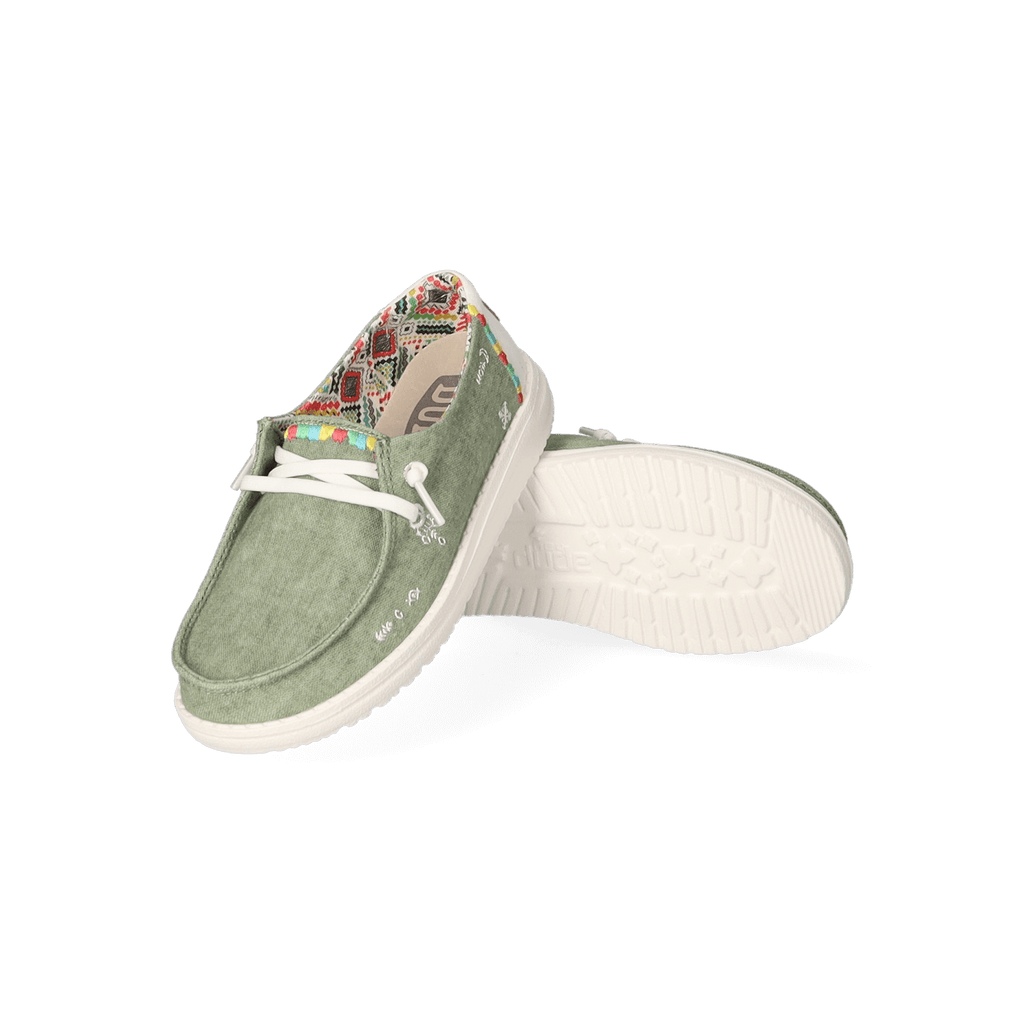 Wendy Youth Boho Meisjes Instappers Olive
