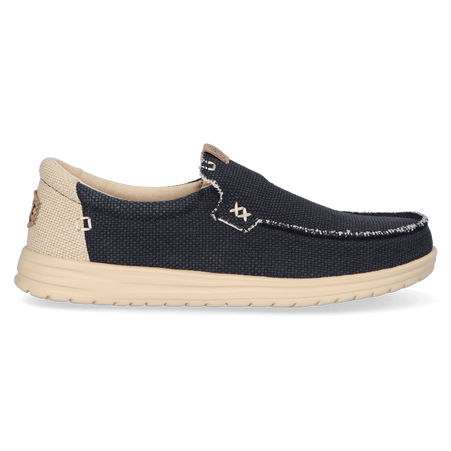 Mikka Braided Heren Instappers Black/Boulder Tan
