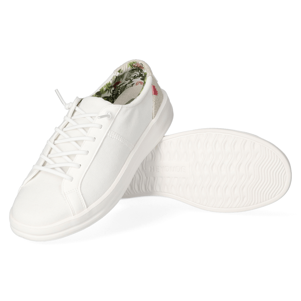 Karina Dames Sneakers Natural Coconut White