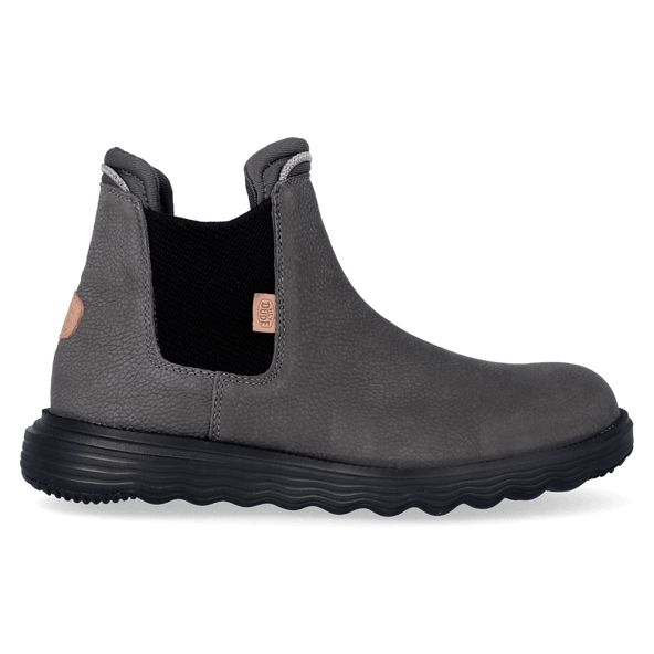 Branson Craft Leather Heren Boots Grey