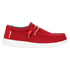 Wally Sport Mesh Heren Instappers Dark Red
