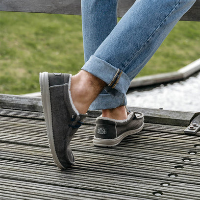 Wally Herringbone Heren Instappers Chocolate