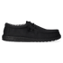 Wally Canvas Heren Instappers Black/Black