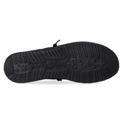 Wally Canvas Heren Instappers Black/Black