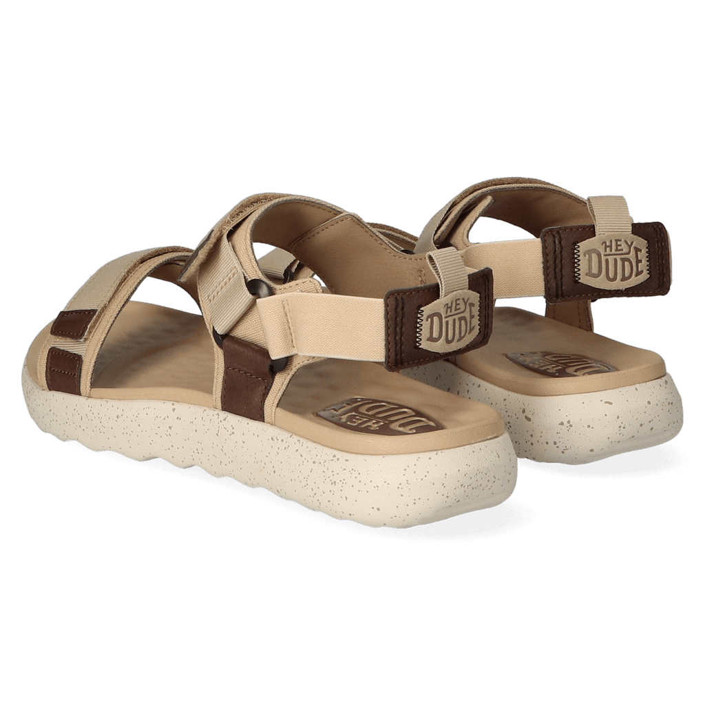 Carson Sport Mode Heren Sandalen Tan/White