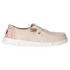 Wendy Heathered Slub Tropical Dames Instappers White