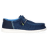 Wally Funk Open Mesh Heren Instappers Blue/White