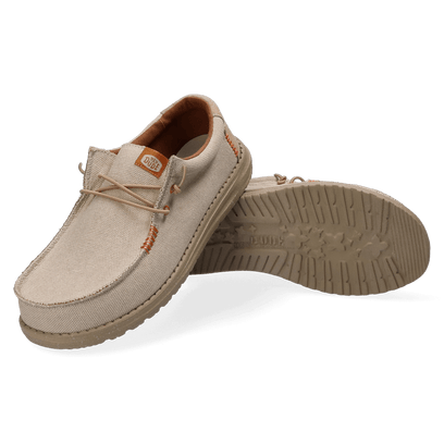 Wally Coastline Jute Heren Instappers Silver