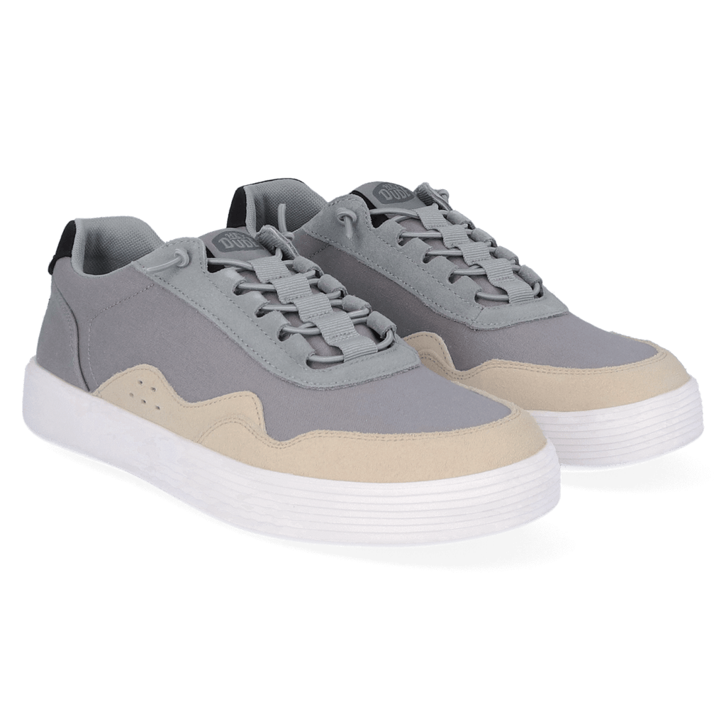 Hudson Canvas Heren Sneakers Light Grey/Almost White
