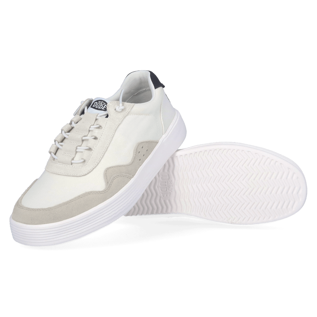 Hudson Canvas Heren Sneakers White/Grey