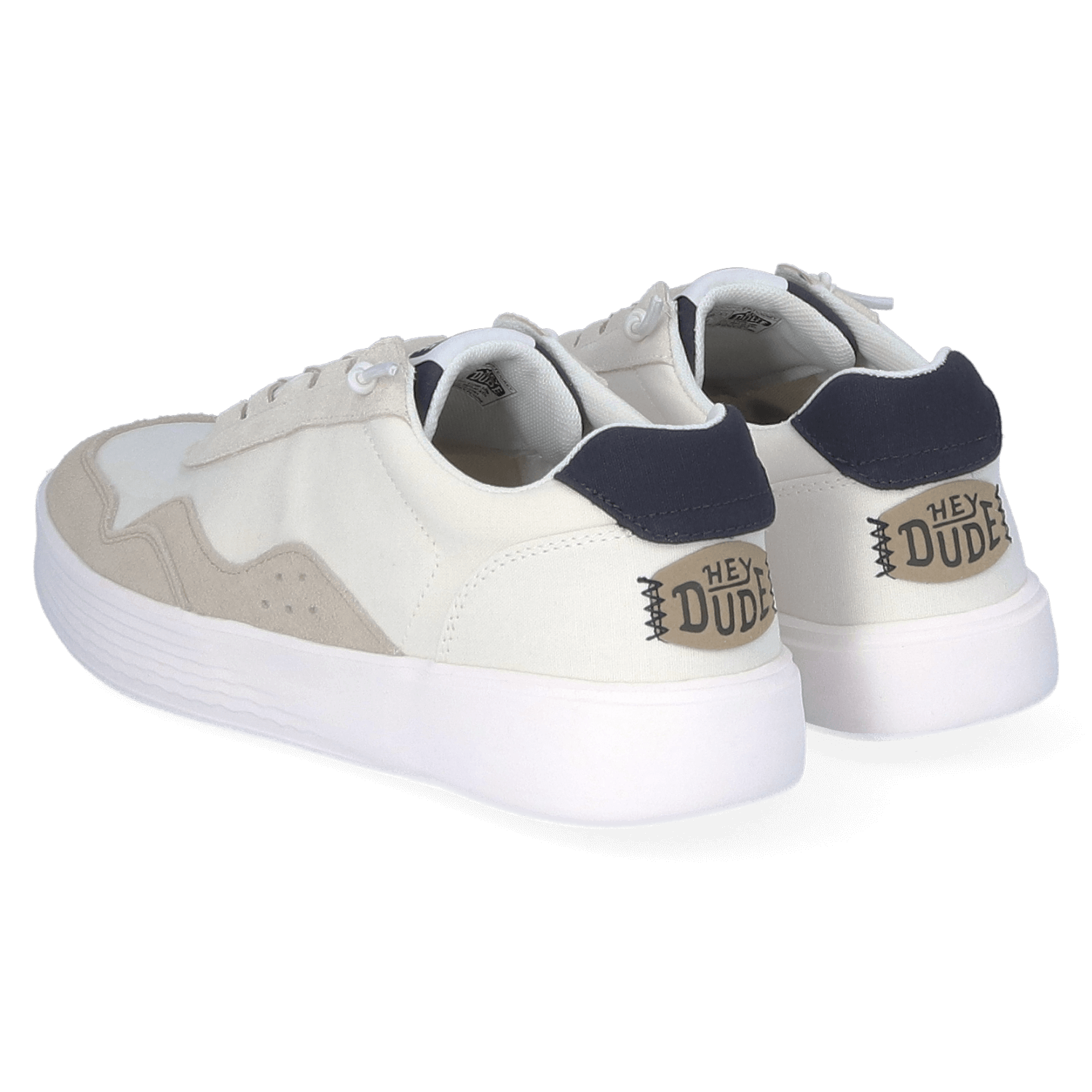 Hudson Canvas Heren Sneakers White Grey 40