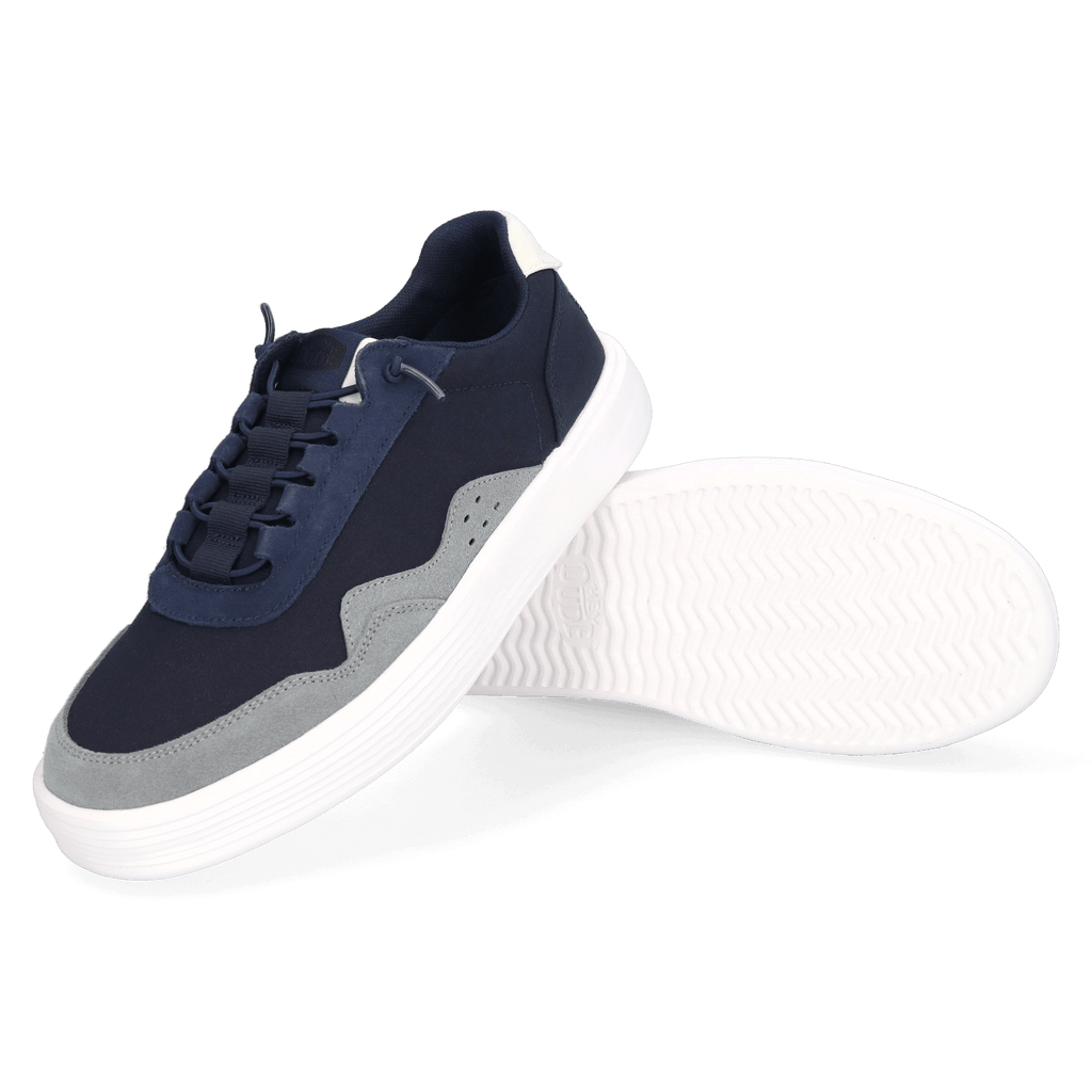 Hudson Canvas Heren Sneakers Navy/Grey