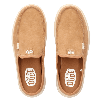 Austin Lift Classic Dames Instappers Suede Tan