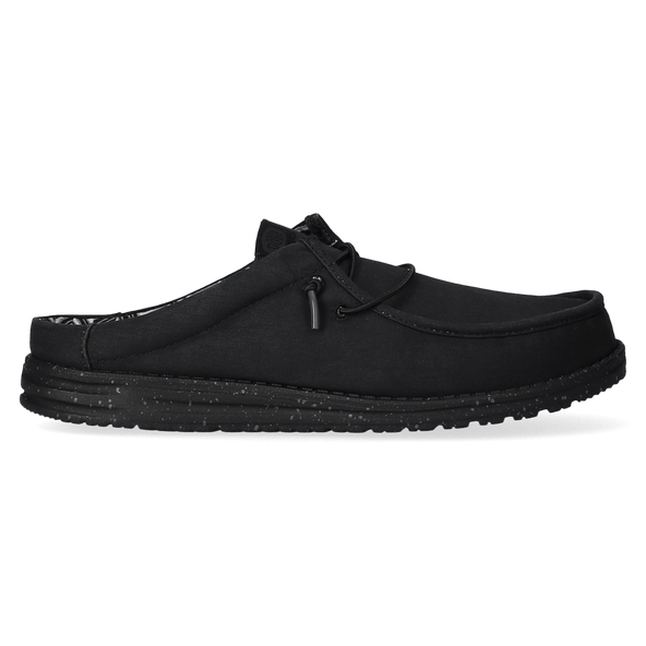 Wally Slip Canvas Heren Instappers Black/Black