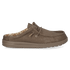 Wally Slip Canvas Heren Instappers Walnut