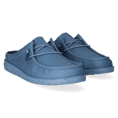 Wally Slip Canvas Heren Instappers Elemental Blue