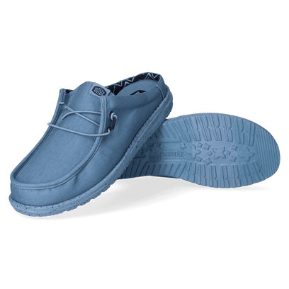 Wally Slip Canvas Heren Instappers Elemental Blue