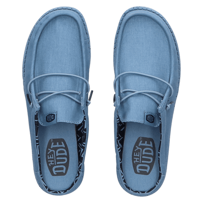 Wally Slip Canvas Heren Instappers Elemental Blue