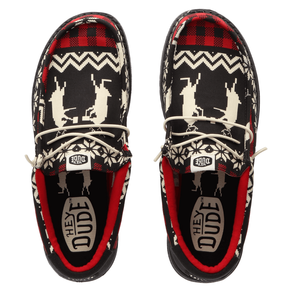 Wally Holiday Cheers Heren Kerst Schoenen Black/Multi