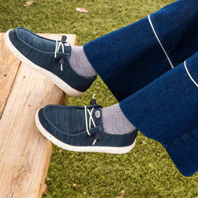 Wendy Stretch Sox Dames Instappers Navy