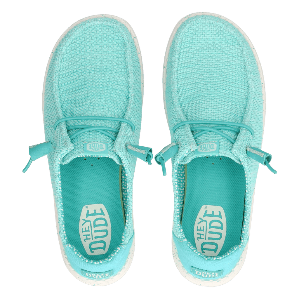 Wendy Stretch Sox Dames Instappers Ceramic Blue
