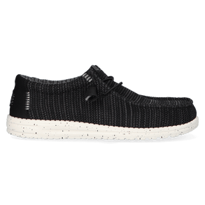 Wally Stretch Sox Heren Instappers Black/White