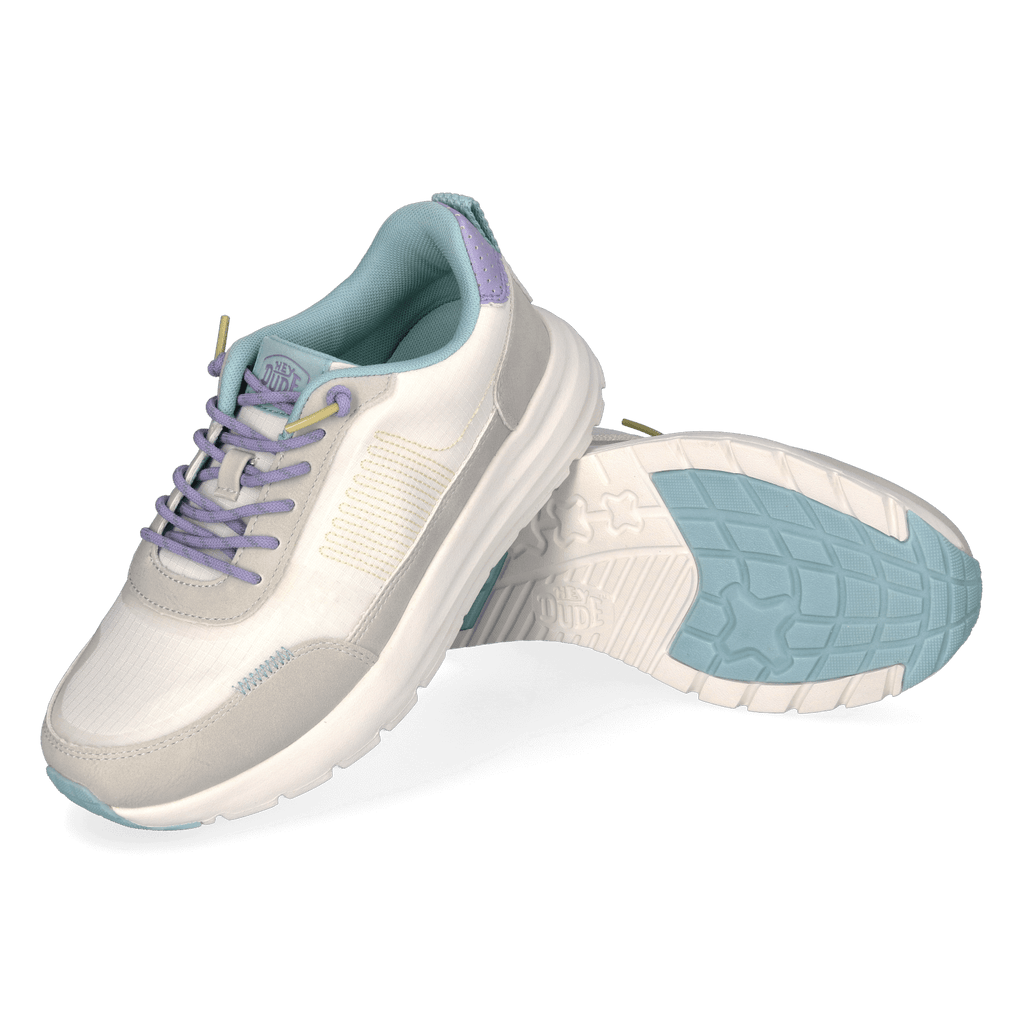 Sirocco Alta Colorblock Dames Sneakers White/Grey