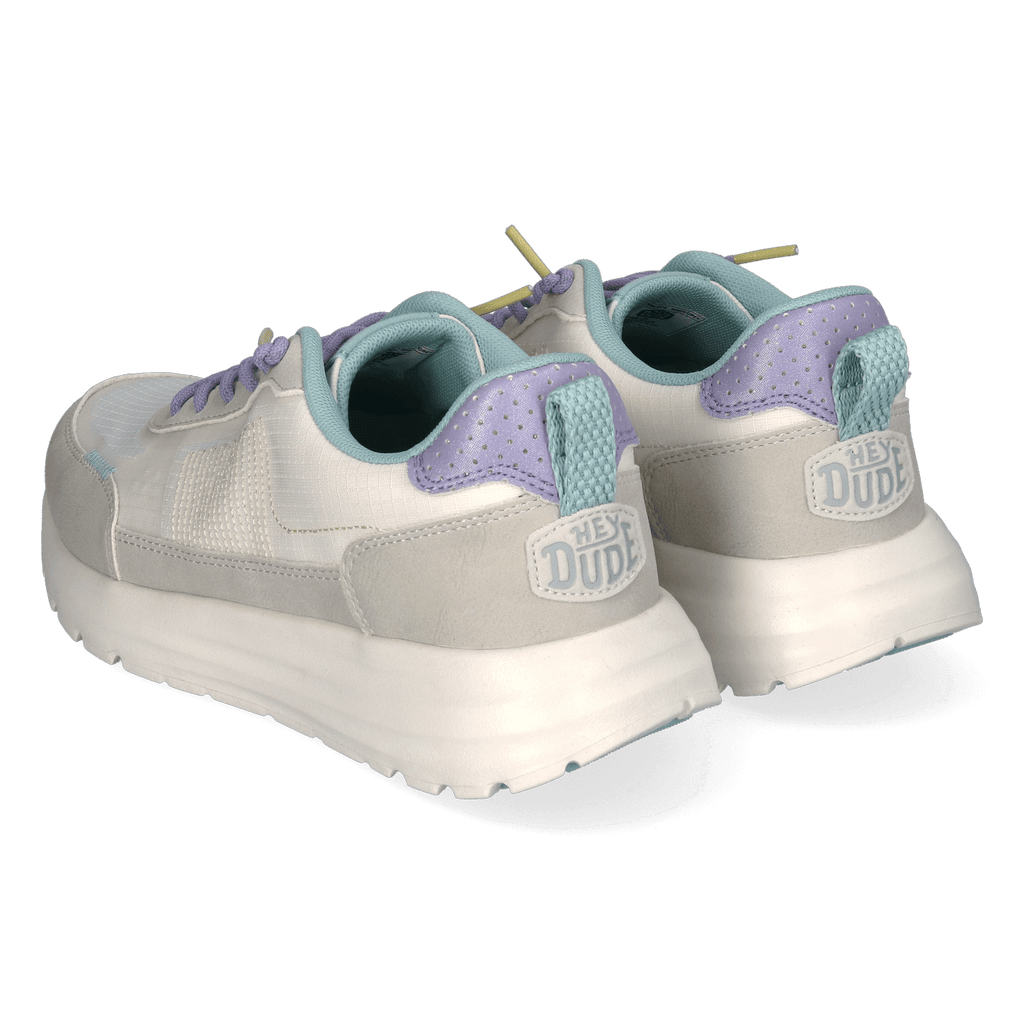 Sirocco Alta Colorblock Dames Sneakers White/Grey