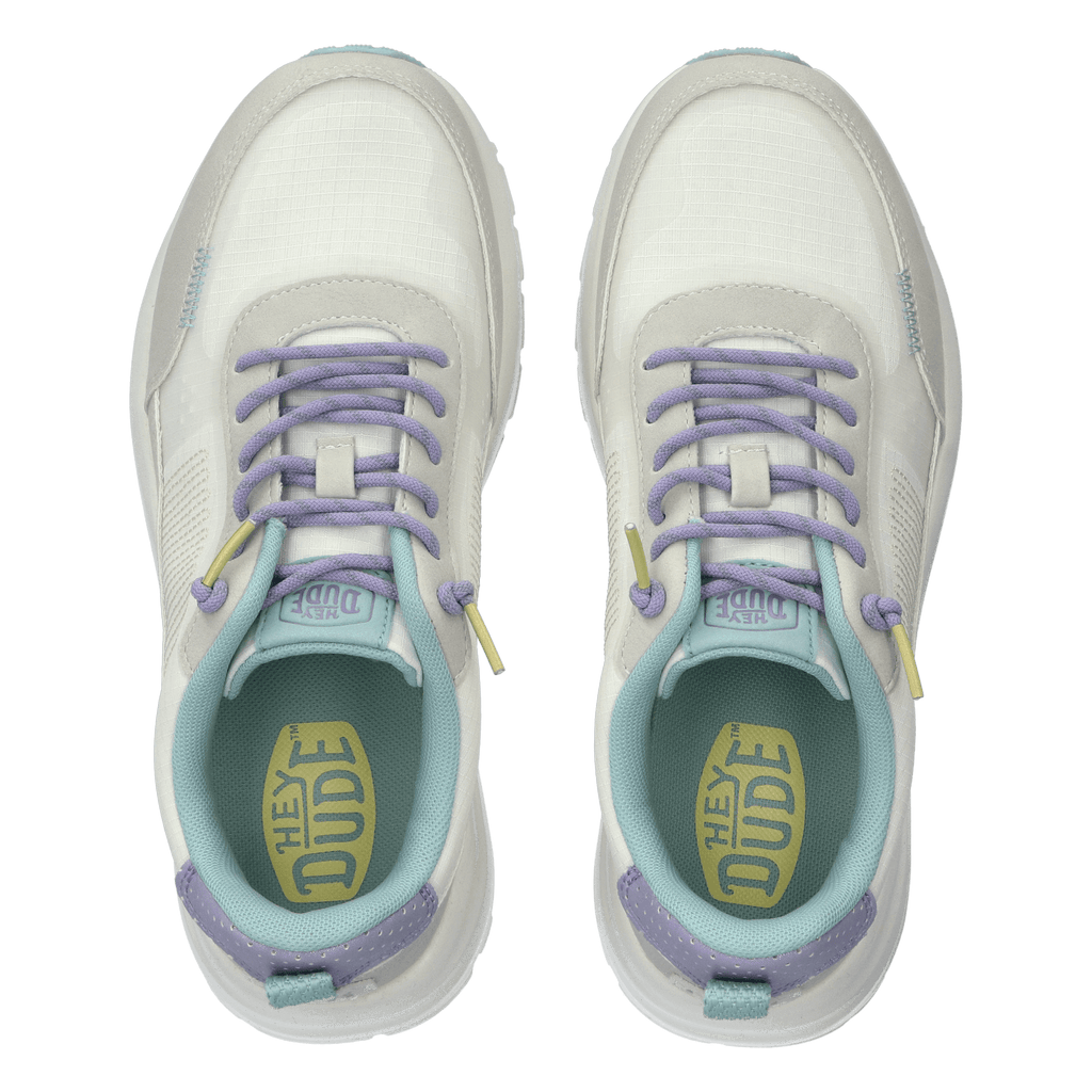 Sirocco Alta Colorblock Dames Sneakers White/Grey