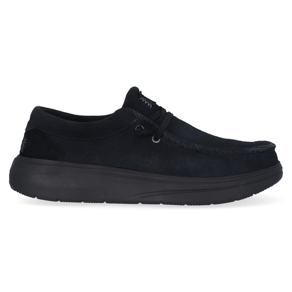 Wally Comf Suede Heren Instappers Black