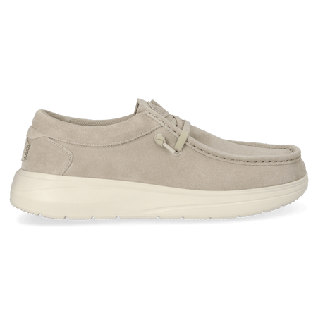 Wally Comf Suede Heren Instappers Stone Grey/Silver Birch