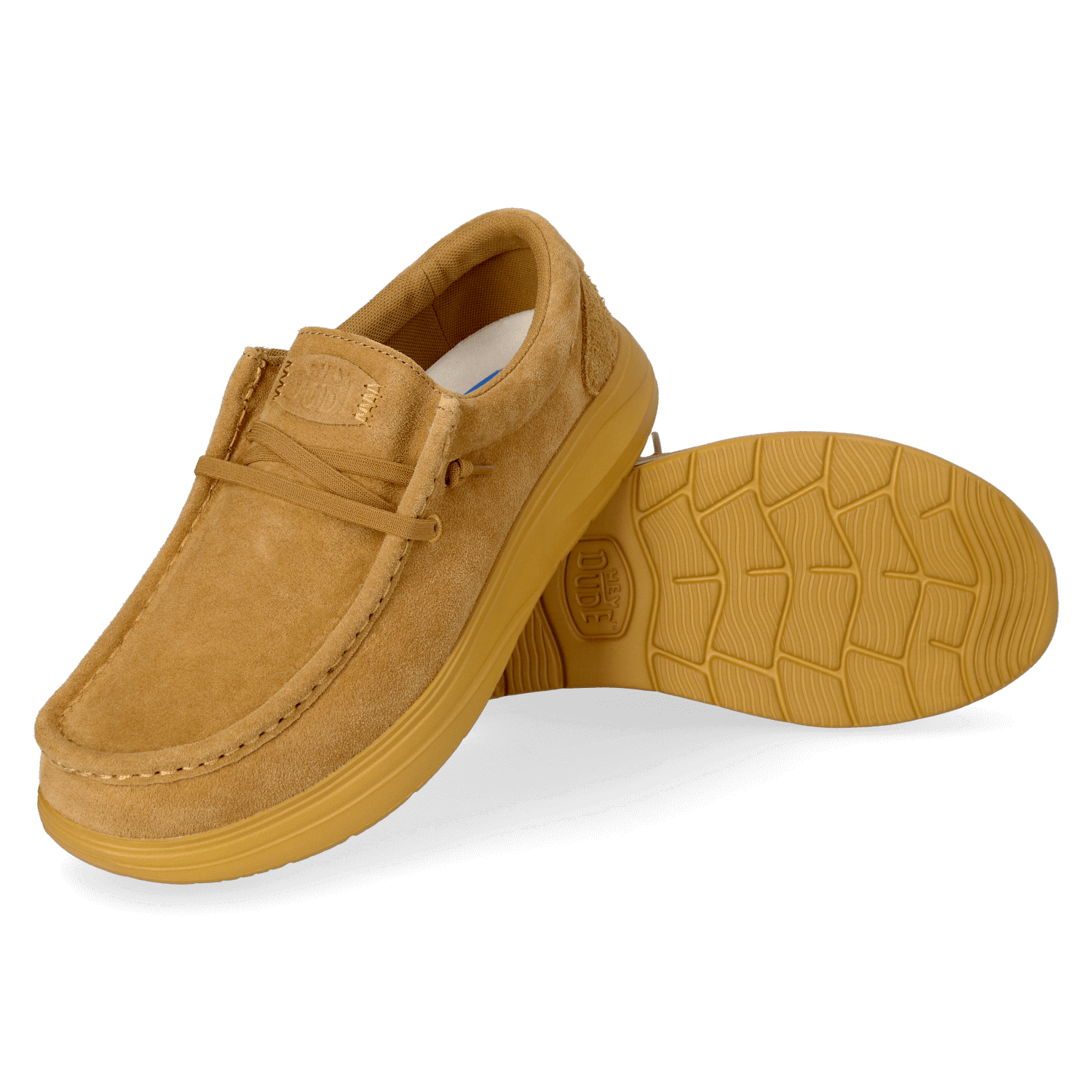 HEYDUDE Wally Comf Suede Heren Instappers Geel HD41975 77H