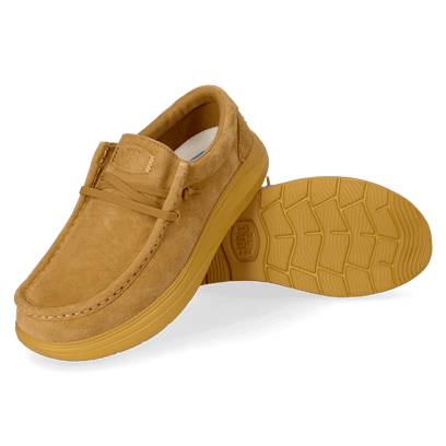 Wally Comf Suede Heren Instappers Golden Yellow