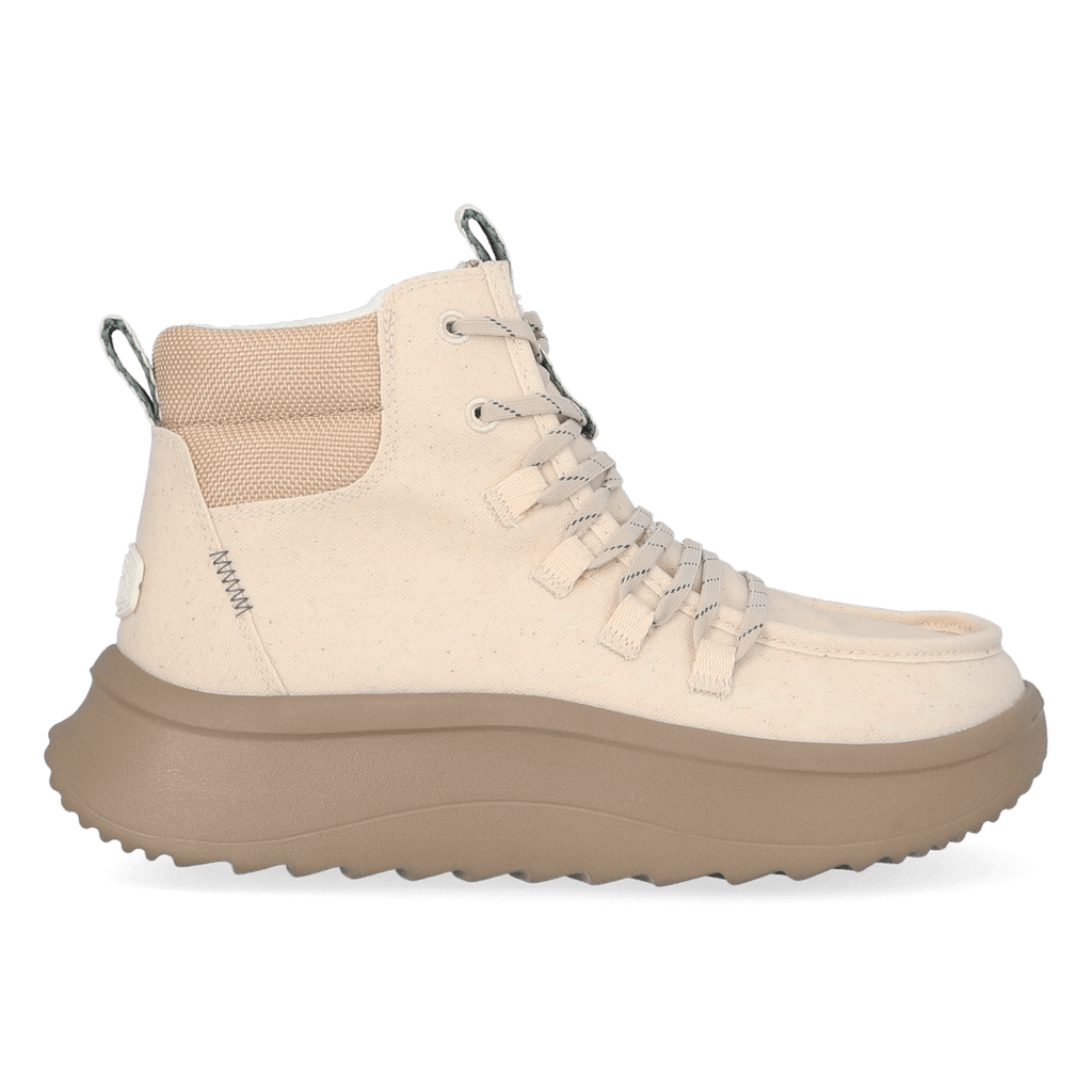 Wendy Apres Coated Twill Dames Boots Ivory