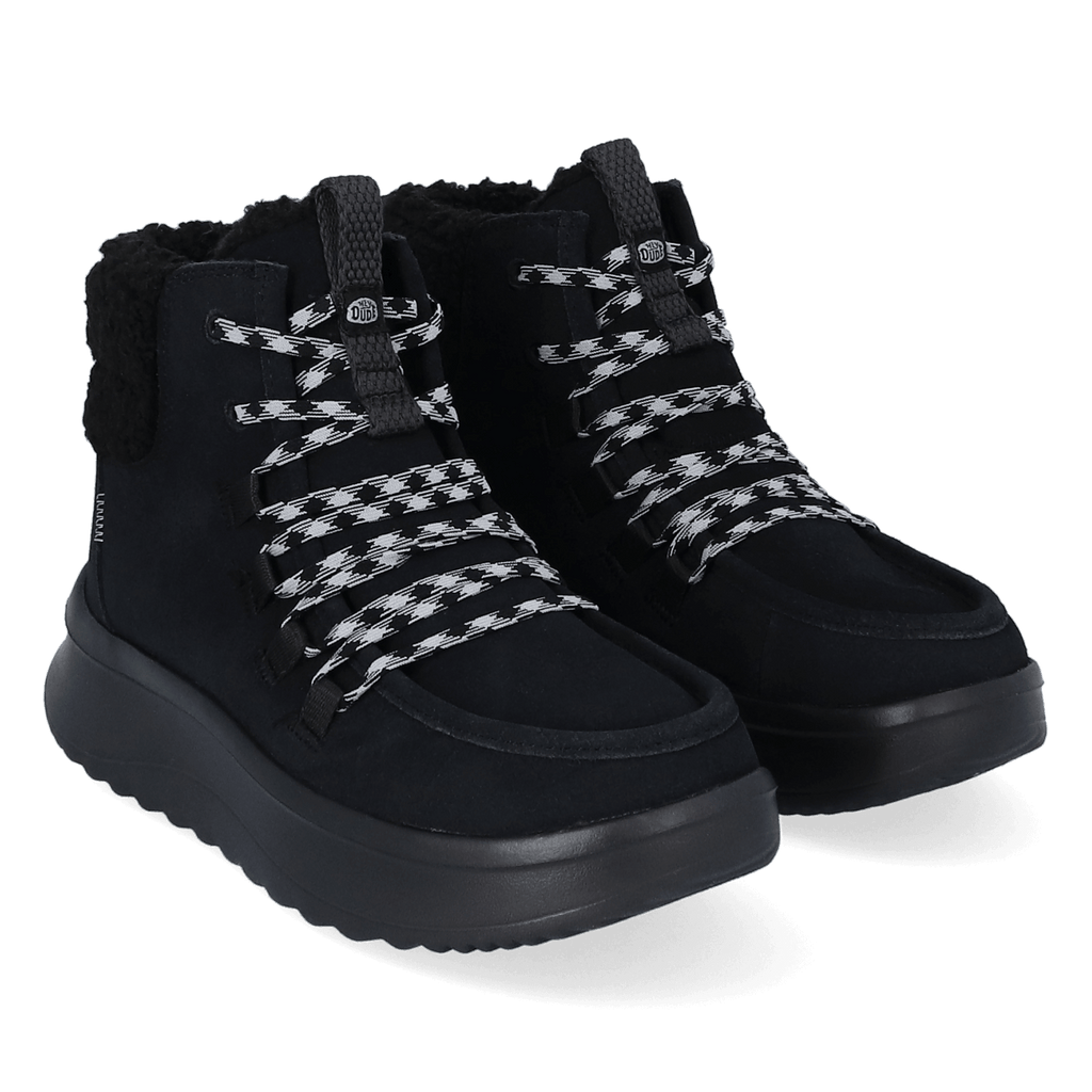 Wendy Apres Suede Cozy Dames Boots Black/Black