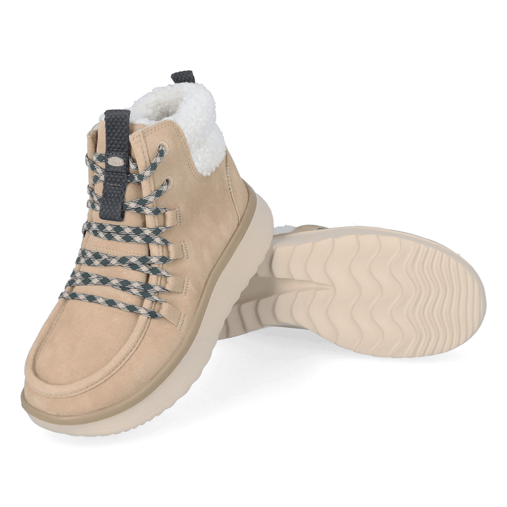 Wendy Apres Suede Cozy Dames Boots Beige