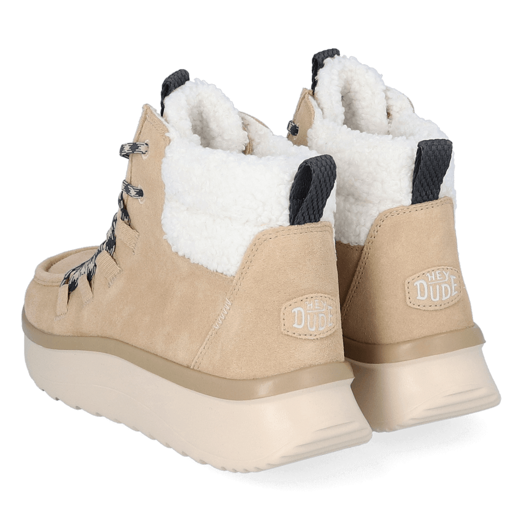 Wendy Apres Suede Cozy Dames Boots Beige