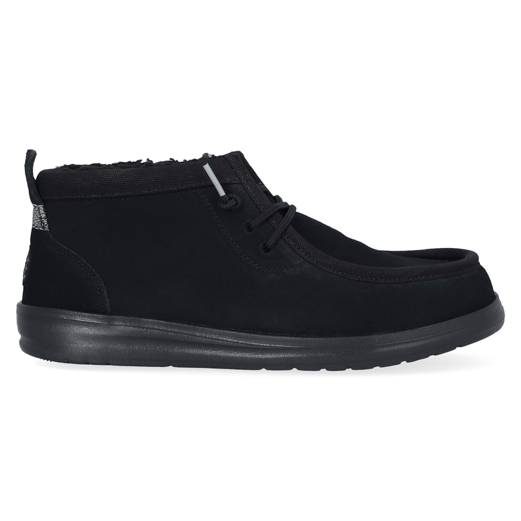 Wally Mid GripR Warmth Heren Instappers Black/Black