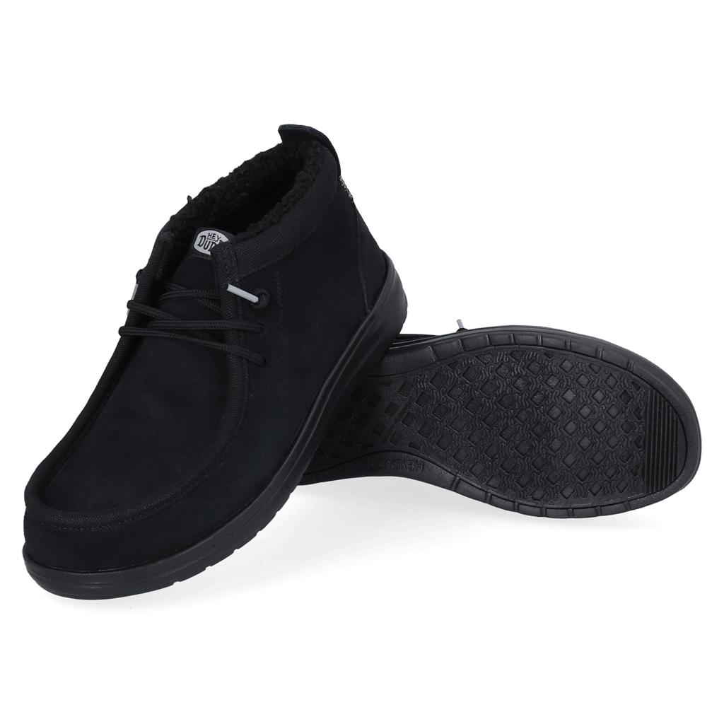 Wally Mid GripR Warmth Heren Instappers Black/Black