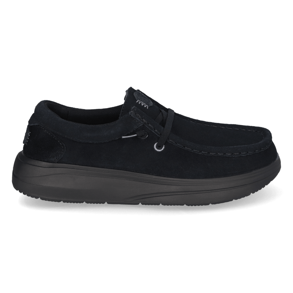 Wendy Comf Suede Dames Instappers Black