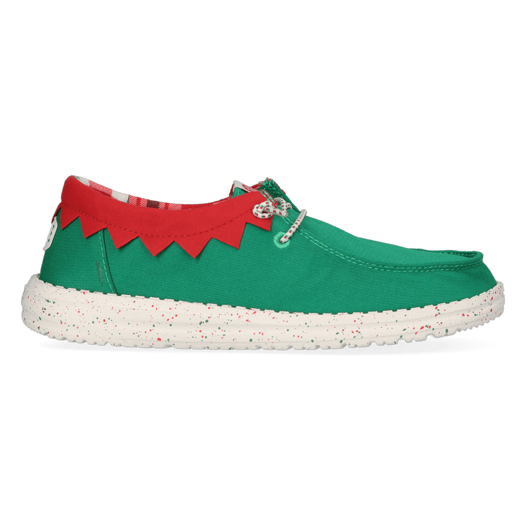 Wendy Holiday Elf Dames Kerst Schoenen Green/Red