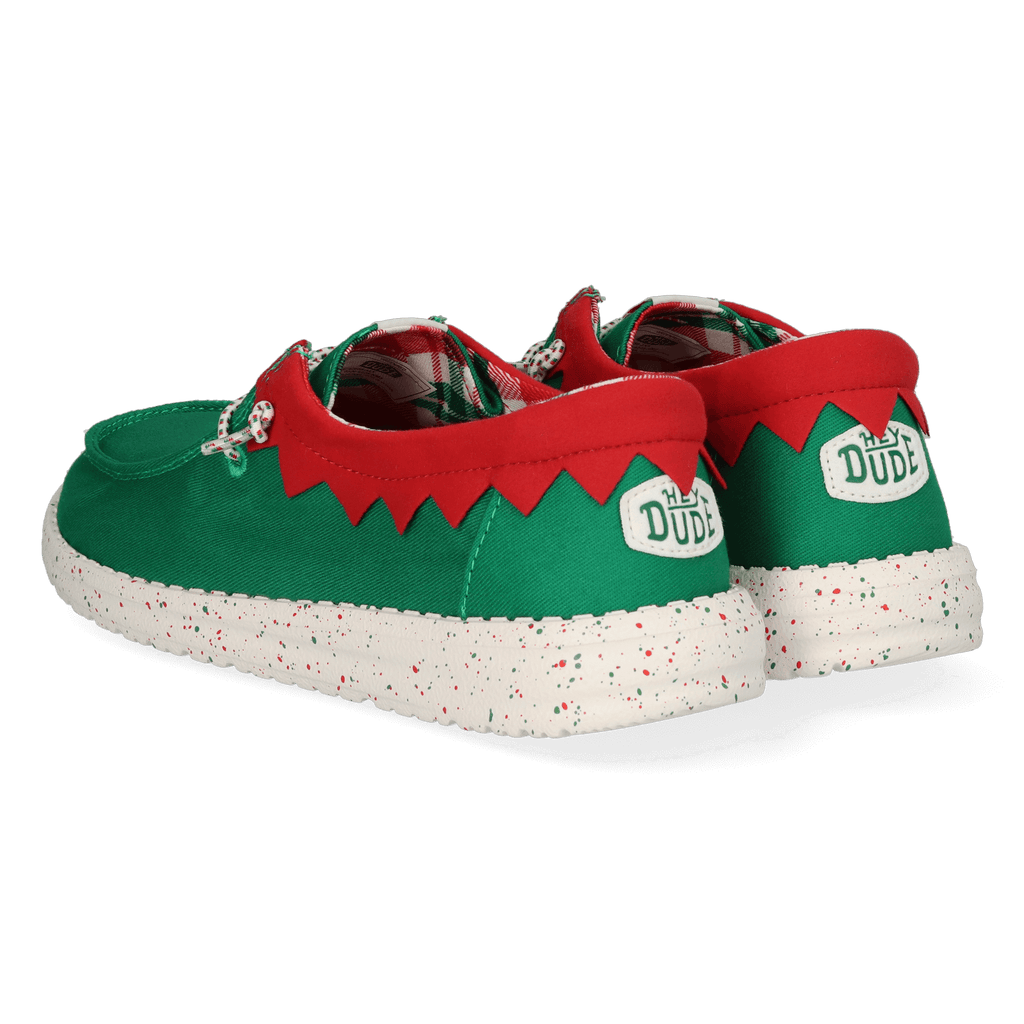 Wendy Holiday Elf Dames Kerst Schoenen Green/Red