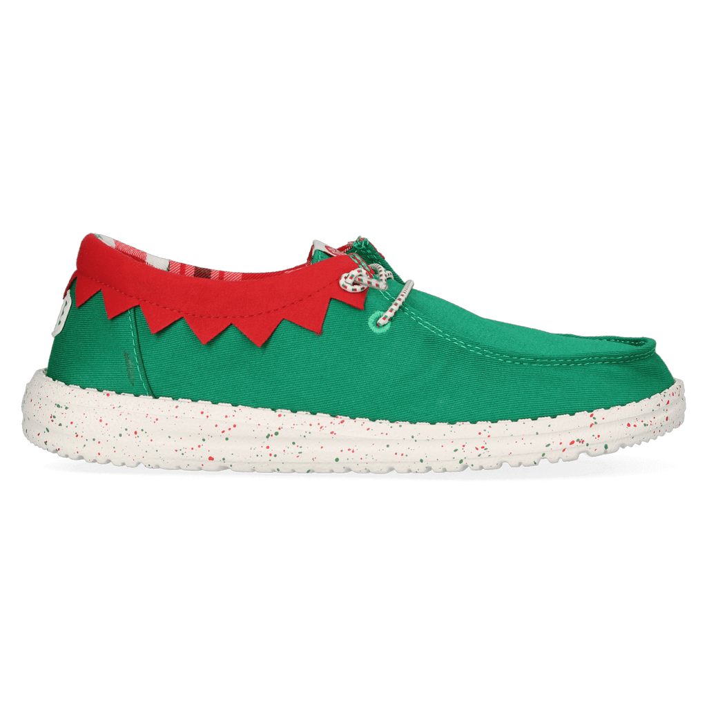 Wally Holiday Elf Heren Kerst Schoenen Green/Red