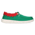 Wally Holiday Elf Heren Kerst Schoenen Green/Red