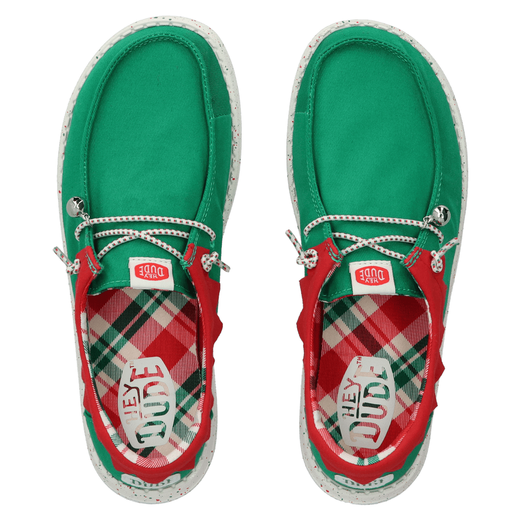 Wally Holiday Elf Heren Kerst Schoenen Green/Red