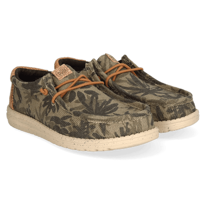 Wally Palm Jute Heren Instappers Burnt Olive/Ginger Brown