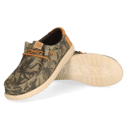 Wally Palm Jute Heren Instappers Burnt Olive/Ginger Brown