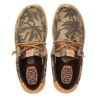 Wally Palm Jute Heren Instappers Burnt Olive/Ginger Brown