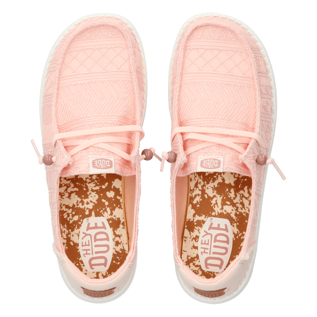 Wendy Crochet Lace Dames Instappers Pale Pink